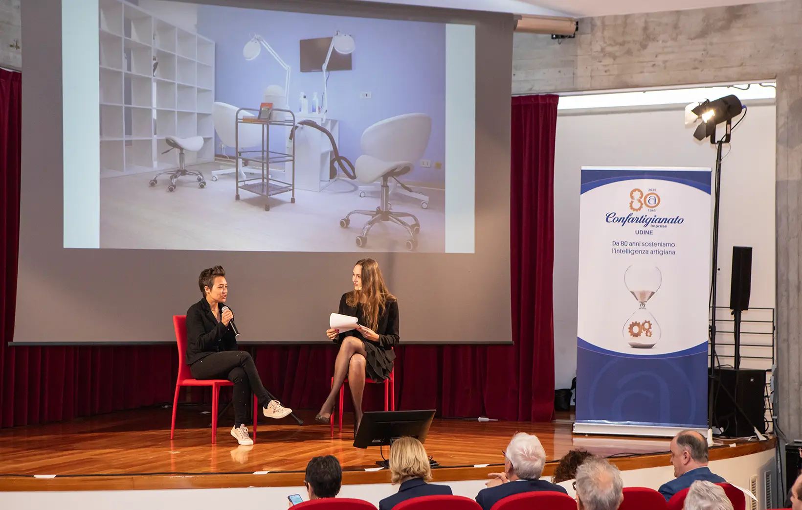 Intervista a Ilaria Lobina sul palco della premiazione Eccellenza nel Benessere 2025