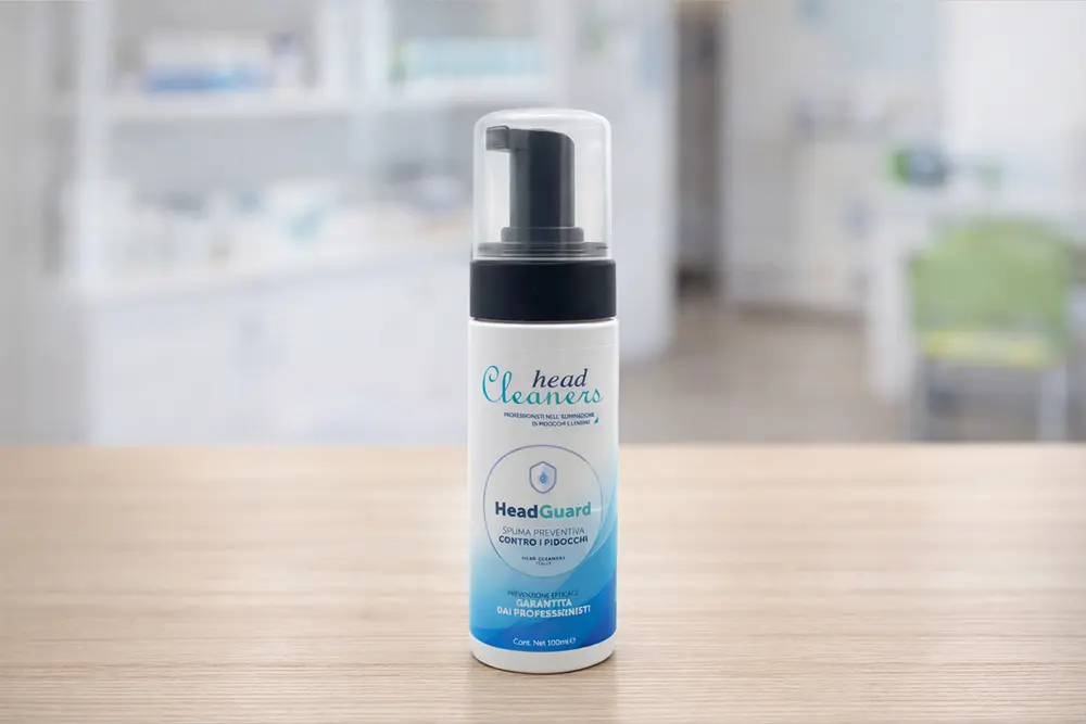 Prodotto Haed Cleaners spuma preventiva headguard